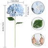 ICBOX 6pcs 28in Blue Hydrangea Artificial Silk Flowers for Tall