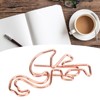 100pcs Flamingo Paper Clip Cute Animal Shape File Note Page