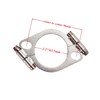 Jxsaboorle 2 Sets 2-1/2 Inch Split Exhaust Flange Repair Kit,2