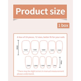 FDCGAS False Nail Short - Pack of 24 Ballerina Nude Natural Gradient White Fake Nails with Nail Glue, Soft Gel Nail Tips, Baby Boomer White Artificial Fingernails