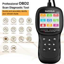 Enhanced OBD2 Scanner Professional Diagnostic Tool with Check Engine Light Scan, Reads/Clears OBDII/EOBD/CAN Codes for 99% Cars Post-1996