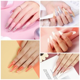 44PCs Poly Nail Gel Kit with Nail Lamp 16ML 15 Colors Poly Nail Extension Gel with Slip Solution Nail Tools 12 Pcs Nail Sequins for Nail Designs Gifts for Women