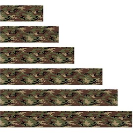 White Water Archery Non-Laminated Woodland Camo Arrow Wraps 15 pk Choose Length Width (5, 1.25)
