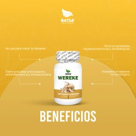 Wereke Wereque 100 Cápsulas Regula Tus Niveles Glucosa Diabetes Antidiabetico Ayuda Regular Peso