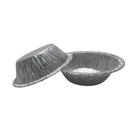 KitchenDance 5¾ Inch Disposable Aluminum Pie Tins - Durable Pie Pans for Baking - 33 Gauge Pie Tin for Pot Pies, Cobblers, Casseroles - Eco-Friendly, Efficient & Versatile Baking - 13582