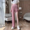 Cool Fabric 9-Length Maternity Pants - Maternity Wear & Yoga Pants Postpartum Recovery Pants Blue/M 2ea