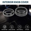 TUCKBOLD Media Volume Gear Shift Control Switch Knob Cover Ring