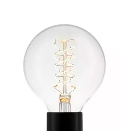 NINJAMO 40-Watt Equivalent G25 Dimmable Fine Bendy Filament LED Vintage Edison Light Bulb Soft White 2-Pack