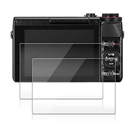 AHQQT 2 Pack Screen Protector Tempered Glass Anti-Scrach Anti-Bubble for Canon G7X Mark III G9X Mark II GX7 GX9