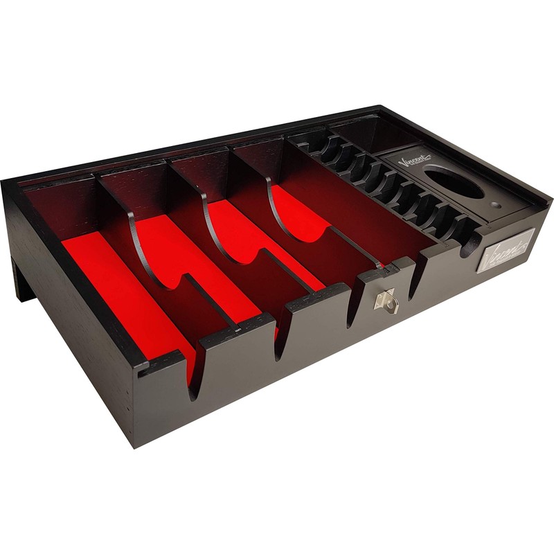 Vincent Countertop Tray Station Organizer 6 (Black)