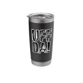 UFF DA! Marker Sharpie Graffiti UffDa Norway Minnesota Stainless Steel Insulated Tumbler