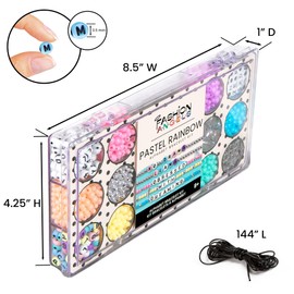 Fashion Angels Tell Your Story Alphabet Bead Bracelet Making Activity Kit with Over 1,500 Beads and Super Cute Bead Organizer Case That Makes Over 30 Bracelets, Ages 8 and Up