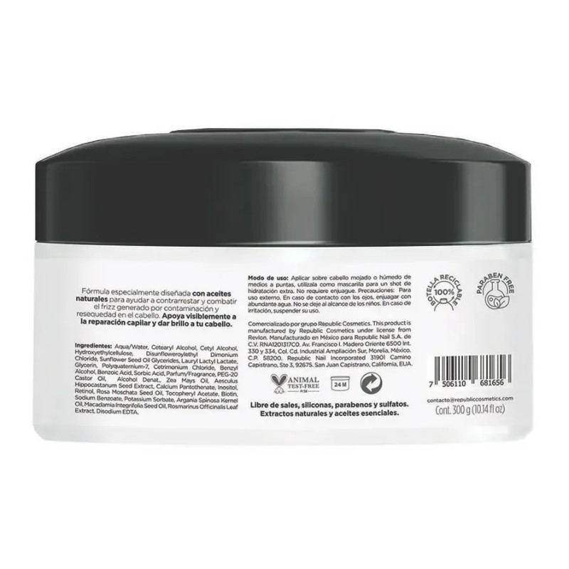 Mascarilla Reparadora De Cabello Revlon Aceite De Argan 300g