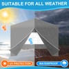 4 Pcs Pop up Canopy Sidewalls for 10x10 Frame, Grey