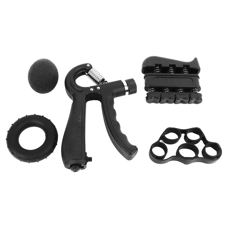 5Pcs Grip Strengthener Trainer Kit Hand Exercise Ball Finger Trainer