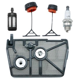 Aynaxcol Air Filter with 000 350 0510 Oil Cap 0000 350 0520 Fuel Cap, Replacement for Stihl 028, 028 Woodboss, 028AV, 028Super, Replaces 11181201611, 11181201615, 11181201610