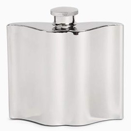 4oz Moustache Stainless Steel Hip Flask in Gift Box by CGB Giftware's Dapper Chap Collection | DES540