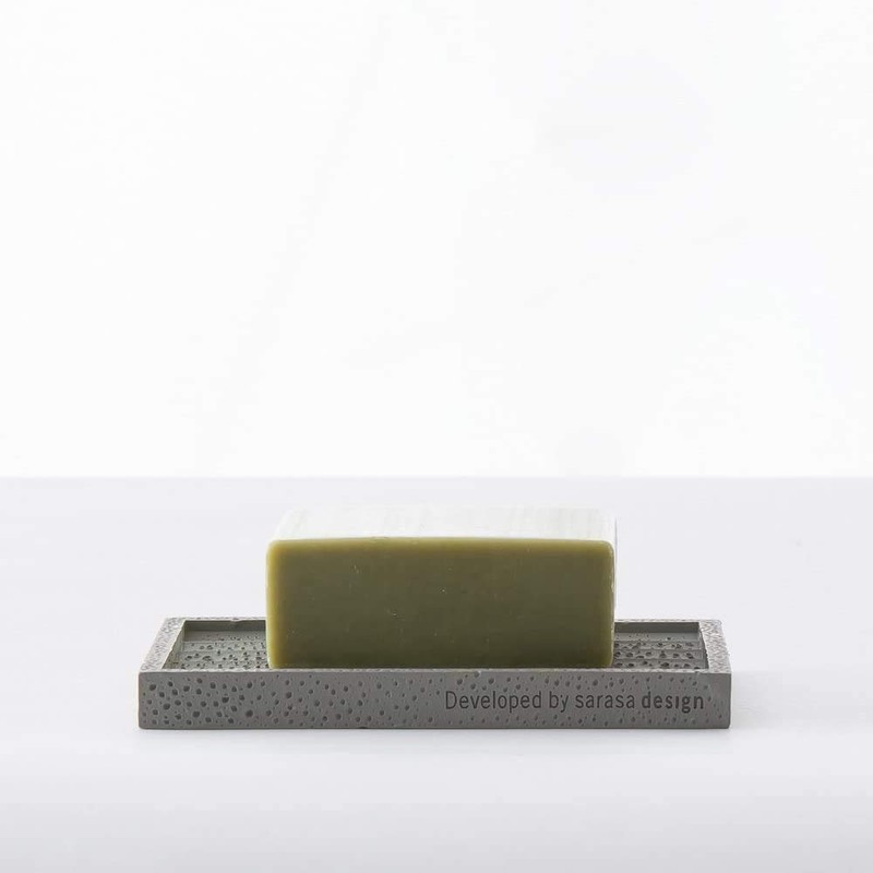 b2c Polyresin Soap Dish (Warm Grey) | Soap Holder Case