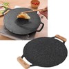 Round BBQ Grill Pan Metal Nonstick Grill Barbecue Plate Multifunctional