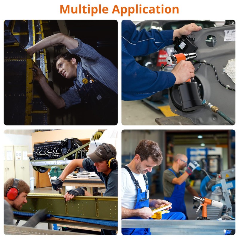 Proster Pneumatic Riveter - 3924LBF Pulling Pneumatic Rivet Gun, Heavy-Duty