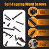 weideer 1095pcs Self Tapping Screws for Metal, #8#10 M2 M3
