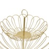 2 Tier Fruit Bowl Modern Nordic Design Geometric Detachable Gold