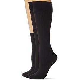 Hue Women's Cable/Rib/Opaque Assorted Knee Hi Socks, 4 Pair Pack Sockshosiery, -black, One Size