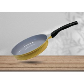 |MADE IN KOREA| 10" Ceramic Coating Interior and Exterior Frying Pan Cooking Wok