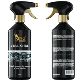 King of Sheen King of Sheen Vinyl Shine Car Dashboard Cleaner and Car interior Cleaner + Handy Vent Duster Brush, Effortlessly Enhance the Appearance of your Cars Interior, 500ml