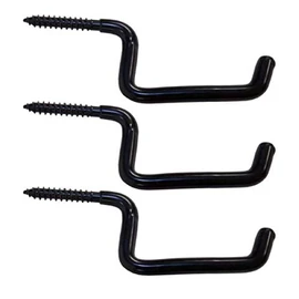 Muddy Big Game Treestands Screw-In Accessory Hook (3-Pack), One Size, Black