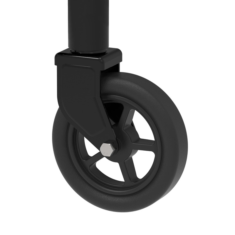 TOWKING 8" Spoke Wheel Trailer Jack, 10" Vertical Movement, 1500