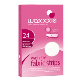 Waxxxie Washable Fabric Wax Strips 24 Pack for Cartridge & Strip Wax