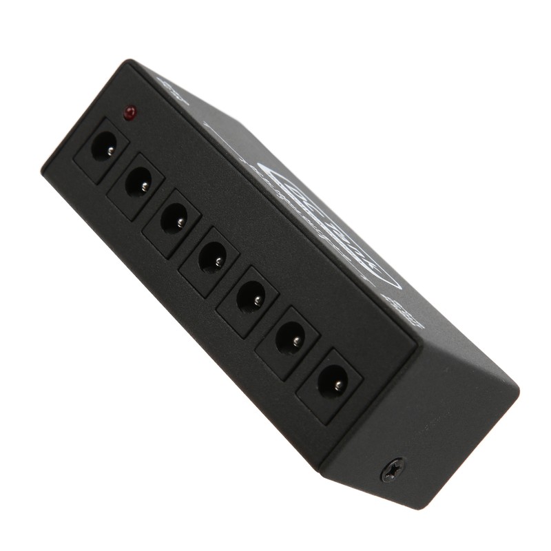 Pedal Power Supply 6 Isolated Outputs Metal Black Electric Equipment
