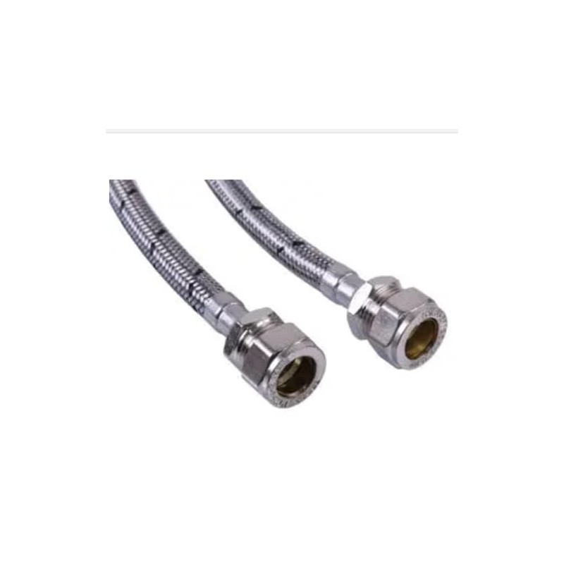 Flexible Tap Tail Connectors, M10 x 15mm x 300mm, WRAS