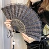 HNJUSR Lace Fan Wedding Fan Bridal Fan Folding Fan Dance