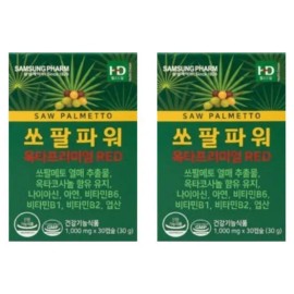 Samsung Pharmaceuticals Sawpal Power Octa Premium RED 1,000mg / 삼성제약 쏘팔파워 옥타프리미엄 RED 1,000mg X 30캡슐, 2박스