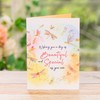 UNIPOP Dragonfly & Flower Pop Up Card, Birthday Card for