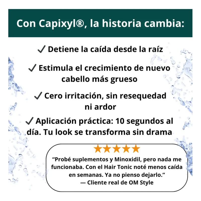Kit 2 Tónico Capilar Crecimiento Cabello Anticaída Capixyl