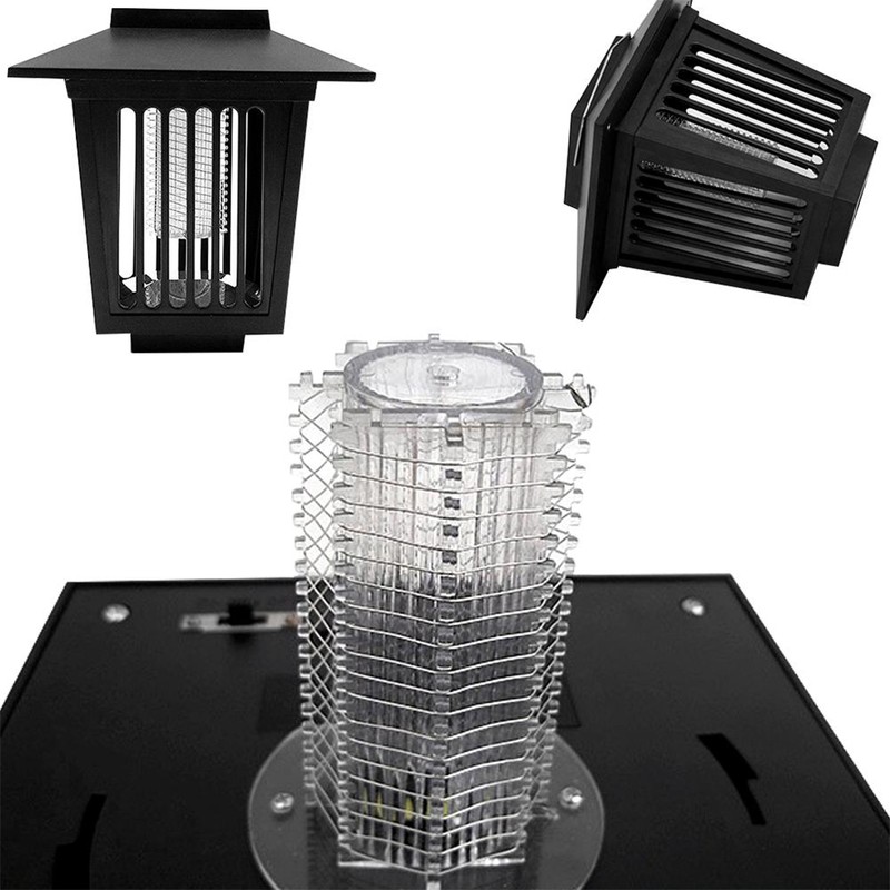 Solar Power LED Mosquito Killer Lamp Outdoor Garden Yard Lawn
