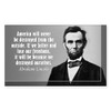 CafePress Lincoln Quote Aneruca Rectangle Bumper Sticker Car Decal