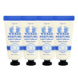 (4 pieces) Epoo Fragrance Witch Foot Cream White Cotton 80ml Foot Cream Shea Butter Highly Moisturizing - Basic Product / (4개)에뿌 향기마녀 풋크림 화이트코튼 80ml 발크림 시어버터 고보습 - 기본상품