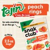 Snak Club Tajin Peach Rings Gummy Candy, Fruit Candy Gummies