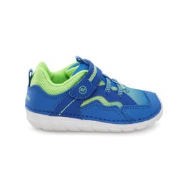 Stride Rite baby boys Soft Motion Kylo Athletic Sneaker, Blue/Lime, 3.5 Infant US