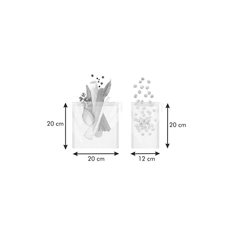 Tescoma BOLSAS DE Malla Presto, 2 PZS, Plastic, Transparent, Pack