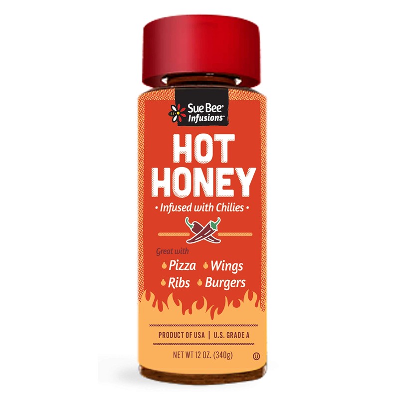 Sue Bee Naturally Flavored Hot Honey Chili Infused For Ribs,