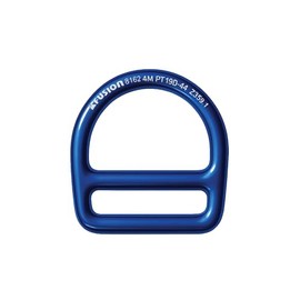 Fusion Climb Black Single Slotted Aluminum D-Ring (Blue)