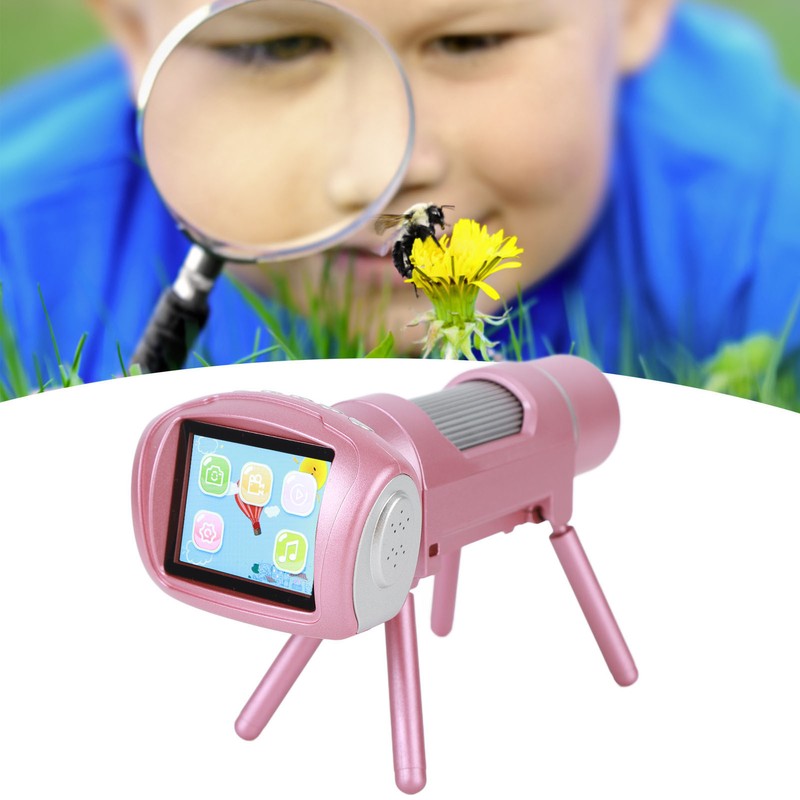 Kids Microscope Kit 1080P Portable Handheld Electronic Digital Microscope with