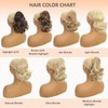 Webshaiy Short Ponytail Extension Ponytail Extension 30 cm Short Claw