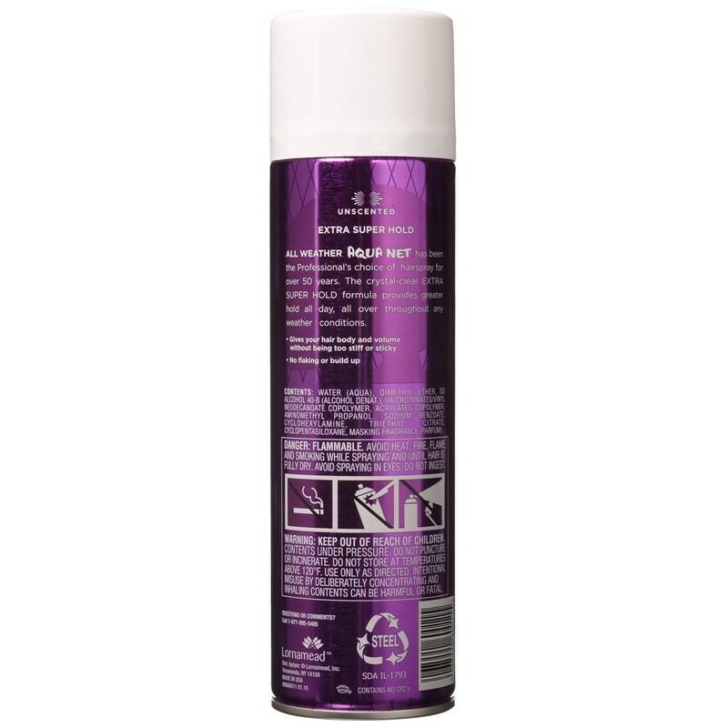 Aqua Net Extra Super Hold Professional Hair Spray Unscented 11