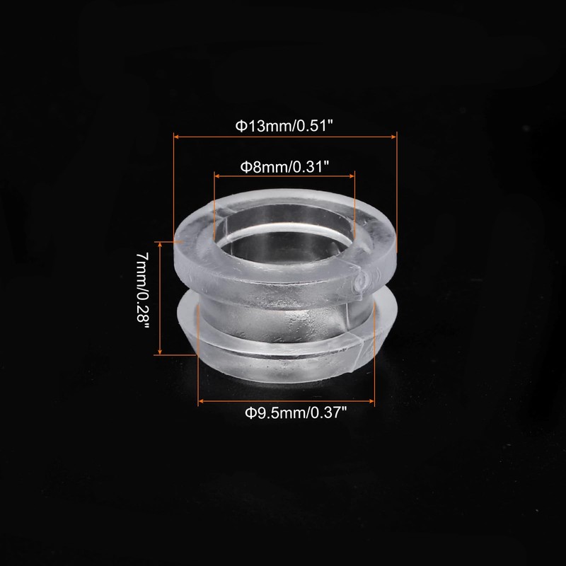 sourcing map 50 PCS Inner Dia 8mm Mount Dia 9.5mm